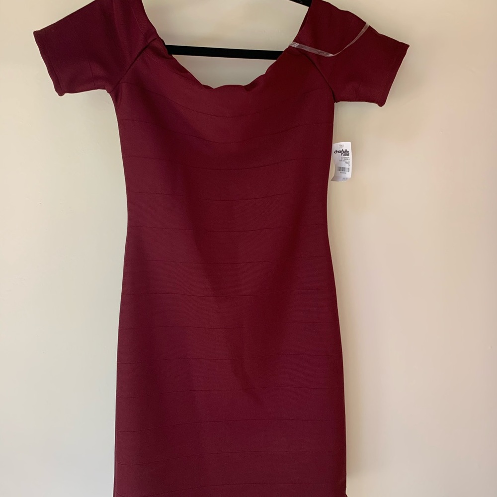 Charlotte Russe Off The Shoulder Bodycon Dress